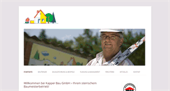 Desktop Screenshot of kapperbau.at